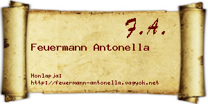 Feuermann Antonella névjegykártya